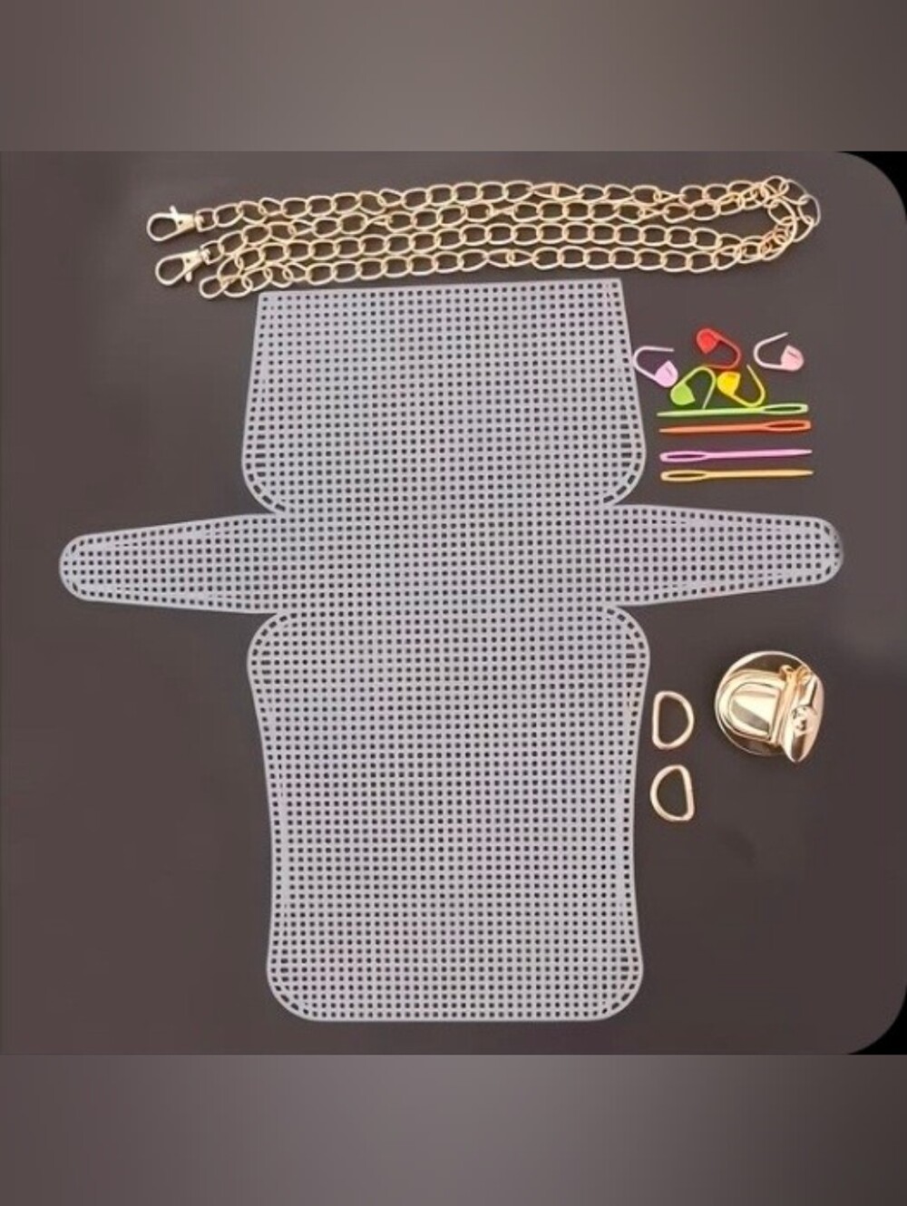 Plastic Canvas Purse Crossbody Bag Kit